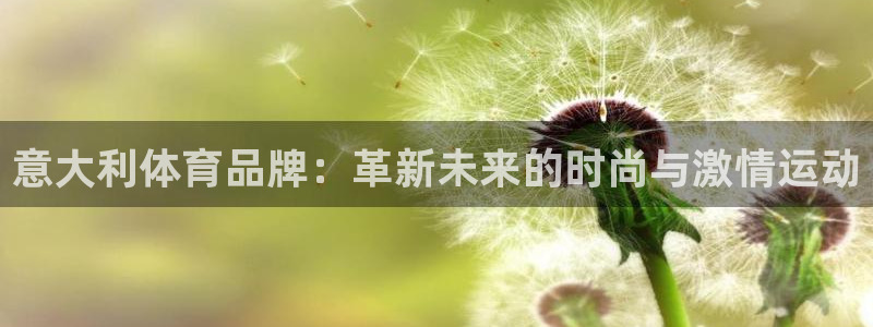 皇冠277体育：意大利体育品牌：革新未来的时尚与激情运动